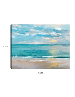 Cuadro decorativo Mares tranquilos técnica mixta Cuadros Jr Playas