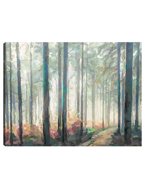 Cuadro decorativo Viaje al bosque técnica mixta Cuadros Jr Bosques