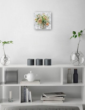 Cuadro decorativo técnica mixta Cuadros Jr Floreros