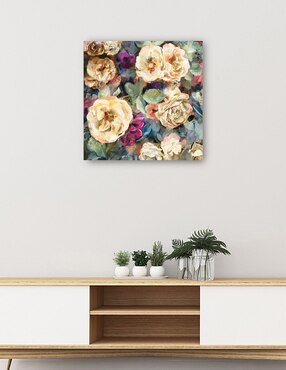 Cuadro decorativo técnica mixta Cuadros Jr Floral