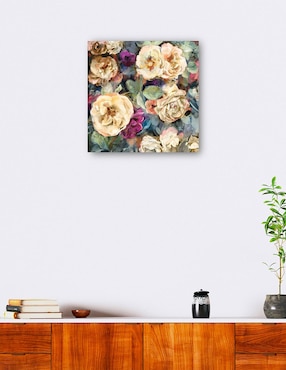 Cuadro decorativo técnica mixta Cuadros Jr Floral