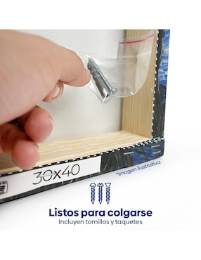 Cuadro decorativo Canvas Lab El río dorado III por Obed Pereyra