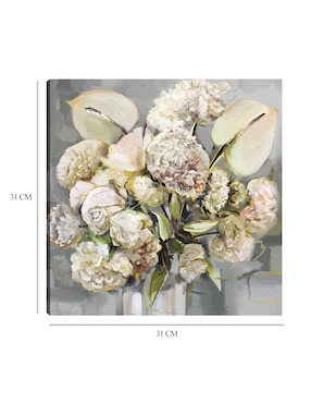 Cuadro decorativo técnica mixta Cuadros Jr Arreglo Floral
