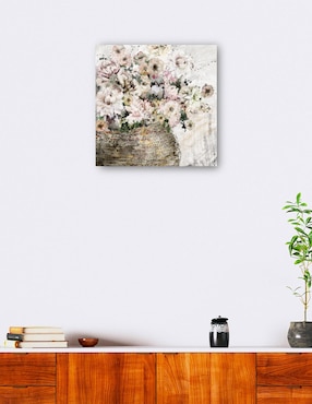 Cuadro decorativo técnica mixta Cuadros Jr Arreglo Floral