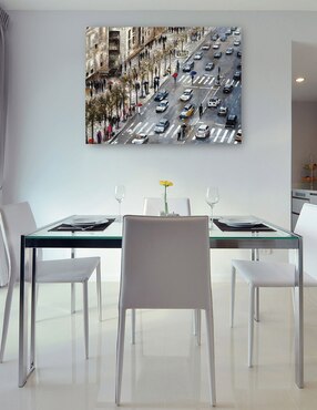 Cuadro decorativo técnica mixta Cuadros Jr Arquitectura