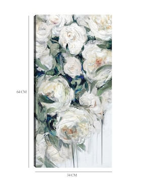 Cuadro decorativo técnica mixta Cuadros Jr Arreglo Floral