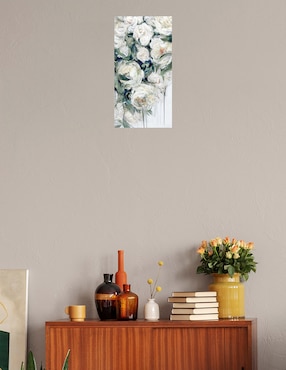 Cuadro decorativo técnica mixta Cuadros Jr Arreglo Floral