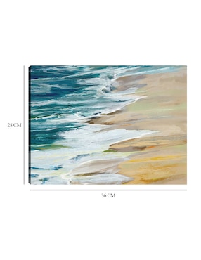 Cuadro decorativo técnica mixta Cuadros Jr Playas