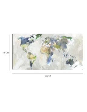 Cuadro decorativo técnica mixta Cuadros Jr Mapas