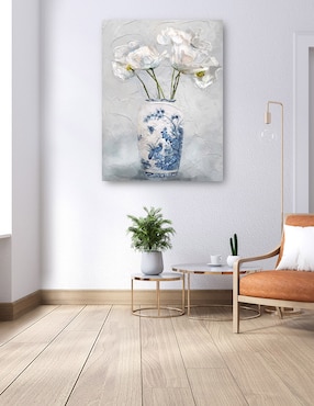 Cuadro decorativo técnica mixta Cuadros Jr Floreros