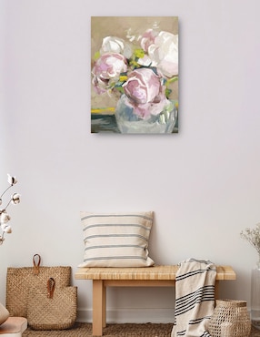 Cuadro decorativo técnica mixta Cuadros Jr Floreros
