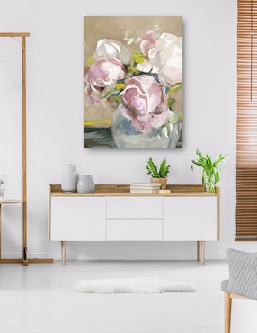 Cuadro decorativo técnica mixta Cuadros Jr Floreros