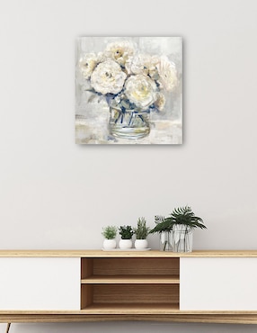 Cuadro decorativo técnica mixta Cuadros Jr Floreros