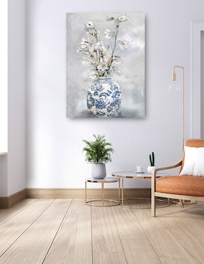Cuadro decorativo técnica mixta Cuadros Jr Floreros