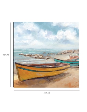 Cuadro decorativo técnica mixta Cuadros Jr Playas