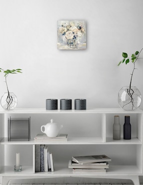 Cuadro decorativo técnica mixta Cuadros Jr Floreros