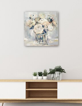 Cuadro decorativo técnica mixta Cuadros Jr Floreros