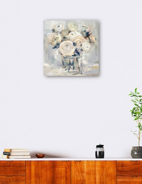 Cuadro decorativo técnica mixta Cuadros Jr Floreros