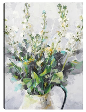 Cuadro decorativo técnica mixta Cuadros Jr Floreros