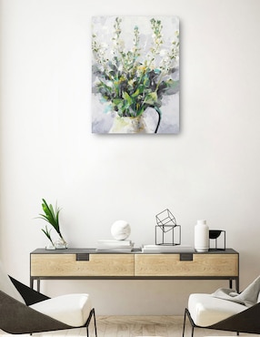 Cuadro decorativo técnica mixta Cuadros Jr Floreros