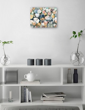 Cuadro decorativo técnica mixta Cuadros Jr Arreglo Floral