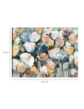 Cuadro decorativo técnica mixta Cuadros Jr Arreglo Floral