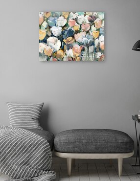 Cuadro decorativo técnica mixta Cuadros Jr Arreglo Floral
