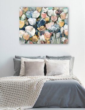 Cuadro decorativo técnica mixta Cuadros Jr Arreglo Floral