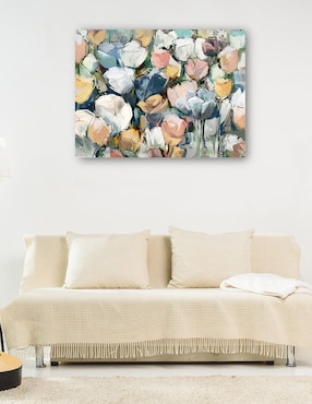 Cuadro decorativo técnica mixta Cuadros Jr Arreglo Floral