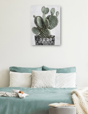 Cuadro decorativo técnica mixta Cuadros Jr Macetas