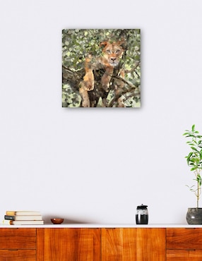 Cuadro decorativo técnica mixta Cuadros Jr Vida Silvestre