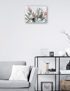 Cuadro decorativo técnica mixta Cuadros Jr Arreglo Floral