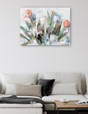 Cuadro decorativo técnica mixta Cuadros Jr Arreglo Floral