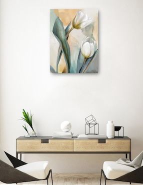 Cuadro decorativo Duetos Delicados I técnica mixta Cuadros Jr Floración