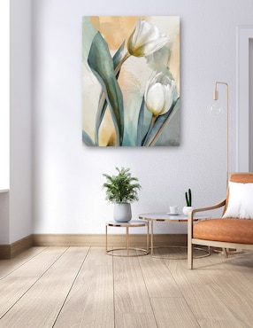 Cuadro decorativo Duetos Delicados I técnica mixta Cuadros Jr Floración