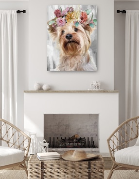 Cuadro decorativo El Poder de las Flores VIII técnica mixta Cuadros Jr Animales Domésticos