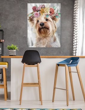 Cuadro decorativo El Poder de las Flores VIII técnica mixta Cuadros Jr Animales Domésticos