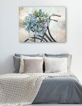 Cuadro decorativo Dulce Paseo técnica mixta Cuadros Jr Arreglo Floral
