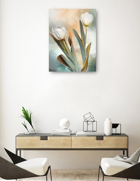 Cuadro decorativo Duetos Delicados II técnica mixta Cuadros Jr Floración