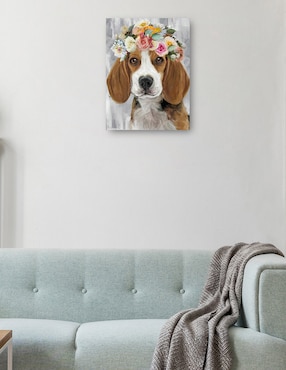Cuadro decorativo El Poder de las Flores IX técnica mixta Cuadros Jr Animales Domésticos