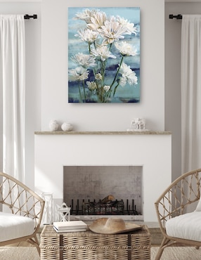 Cuadro decorativo Emerson técnica mixta Cuadros Jr Arreglo Floral