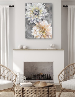 Cuadro decorativo Dueto Floreciente técnica mixta Cuadros Jr Floración
