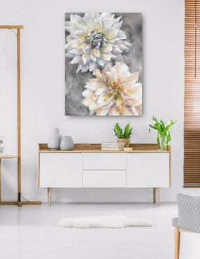 Cuadro decorativo Dueto Floreciente técnica mixta Cuadros Jr Floración