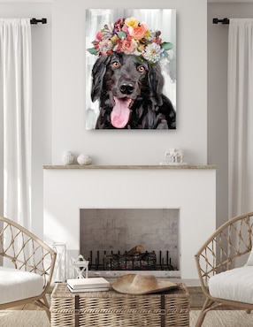 Cuadro decorativo El Poder de las Flores I técnica mixta Cuadros Jr Animales Domésticos