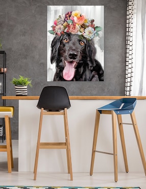 Cuadro decorativo El Poder de las Flores I técnica mixta Cuadros Jr Animales Domésticos
