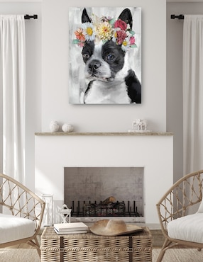 Cuadro decorativo El Poder de las Flores VII técnica mixta Cuadros Jr Animales Domésticos