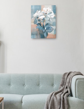 Cuadro decorativo Dueto de Primavera técnica mixta Cuadros Jr Arreglo Floral