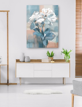 Cuadro decorativo Dueto de Primavera técnica mixta Cuadros Jr Arreglo Floral