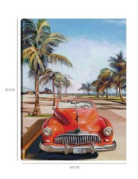 Cuadro decorativo Día de Playa Retro I técnica mixta Cuadros Jr Vintage