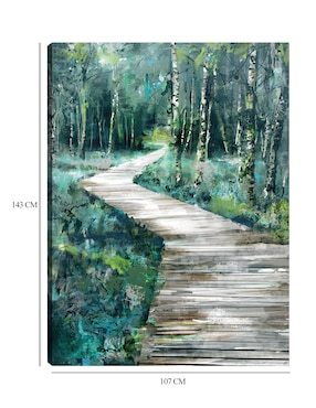 Cuadro decorativo El Sentier técnica mixta Cuadros Jr Caminos